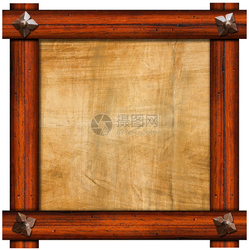 古老木林框架古董木头控制板材料图钉木板桌子打印螺丝帆布图片