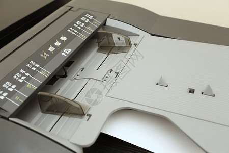 激光复印机上的纸张尺寸 A3 A4 A5 B4 B5 B6文书技术扫描器白色印刷电子机器办公室打印工作背景图片