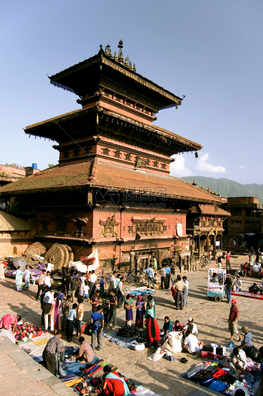 Kathmandu山谷的庙宇图片