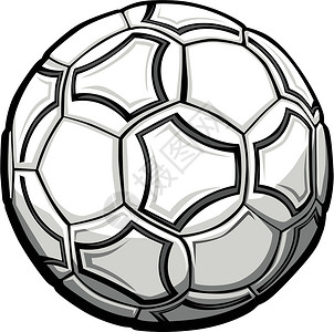 足球球图形矢量插图背景图片