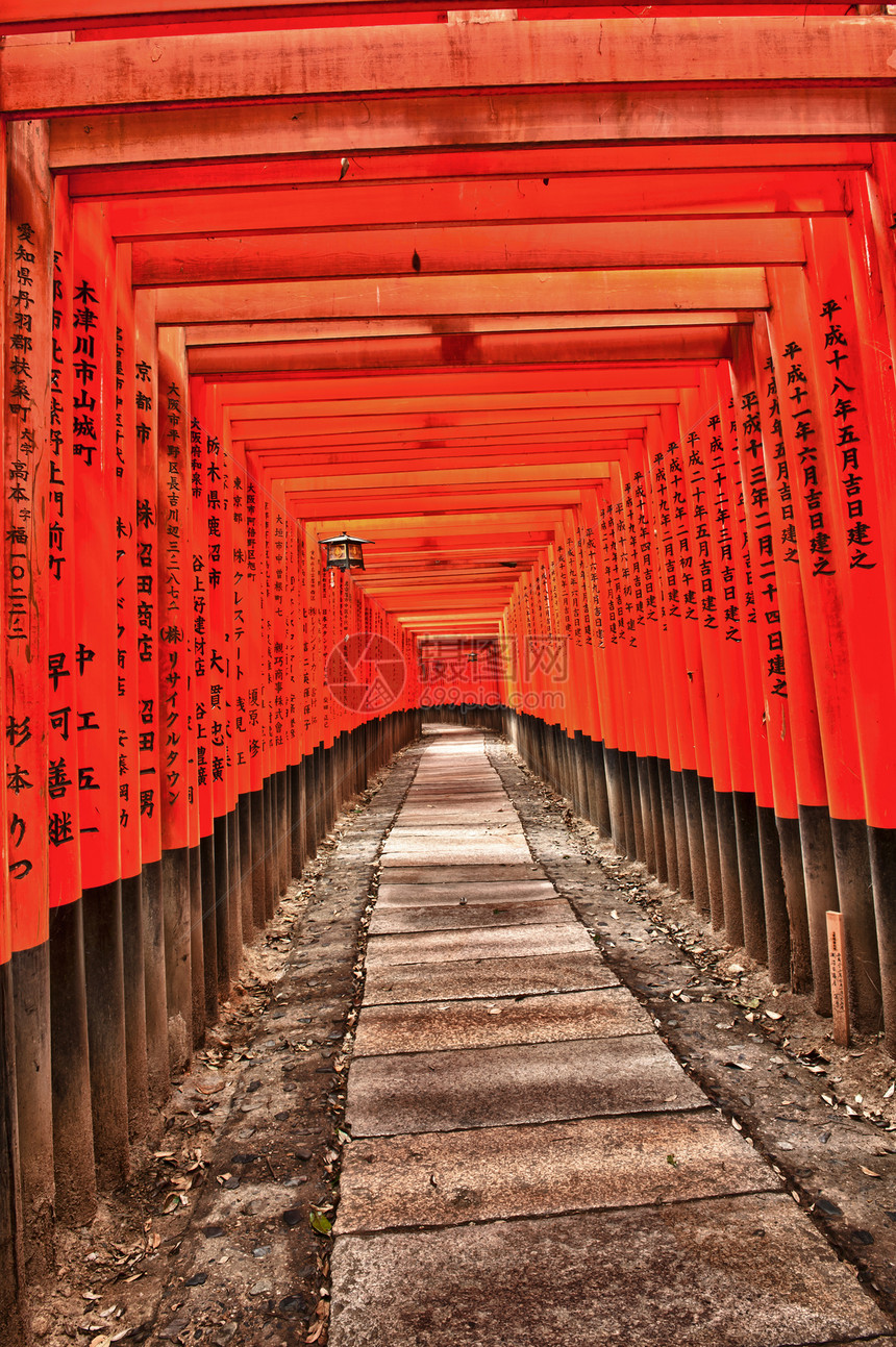 法希米伊纳里神社门户网站小路神道文化宗教建筑学灯笼橙子地标图片