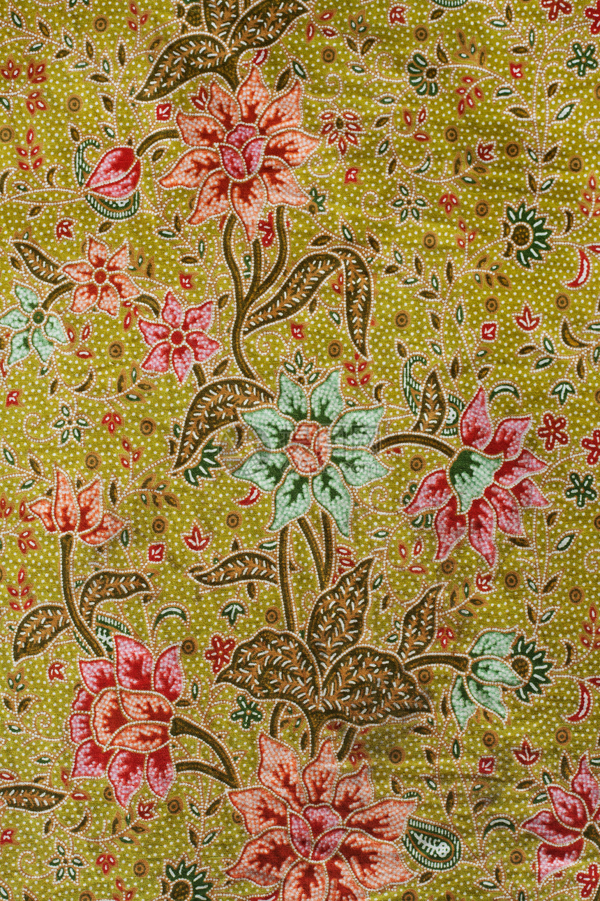 泰国的Batik设计纺织品材料文化创造力工艺围裙宏观市场织物衬衫图片