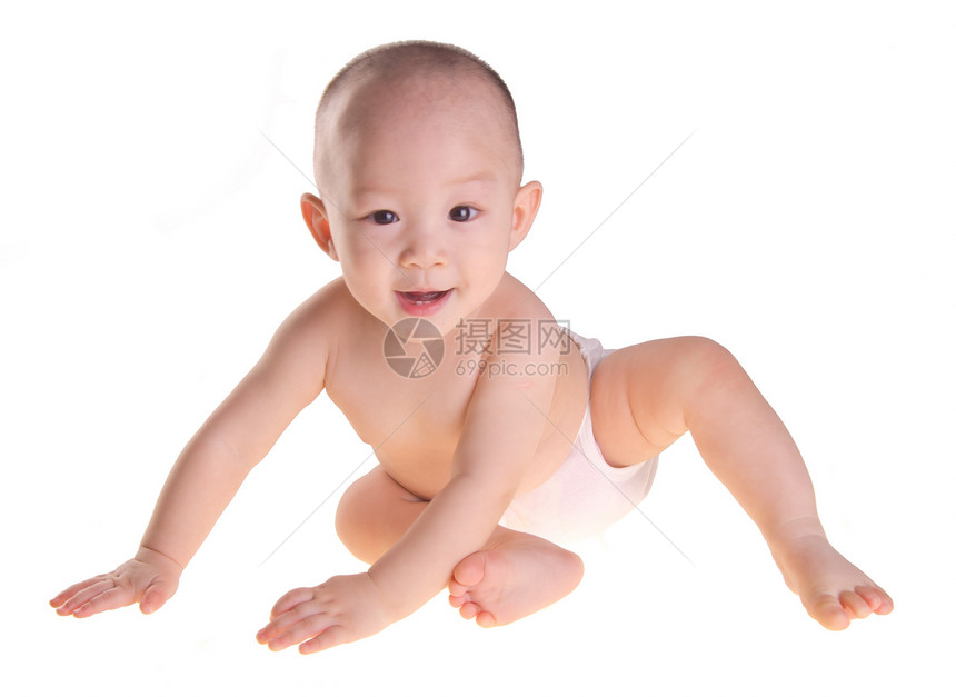 男孩 闪亮的景象 爬行的小男孩新生生活皮肤卫生男性男生孩子尿布育儿童年图片