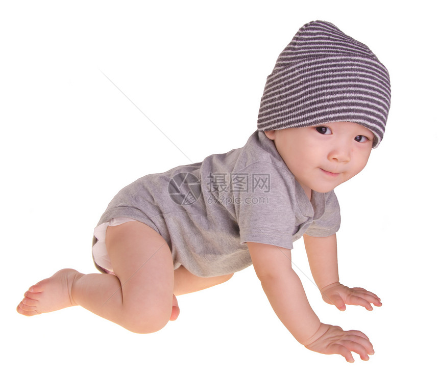 男孩 闪亮的景象 爬行的小男孩男性生活婴儿育儿儿童卫生尿布快乐新生男生图片