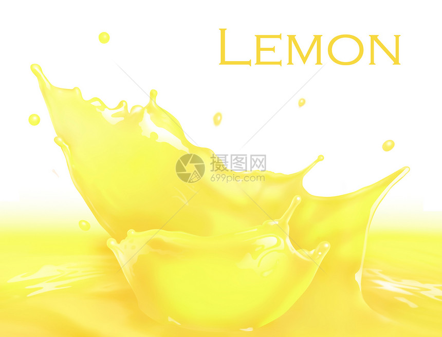 柠檬汁美食圆圈保健果汁数字绘画卫生食物蔬菜柠檬图片