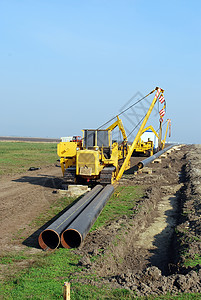 工业天然气管道建设工厂区高清图片