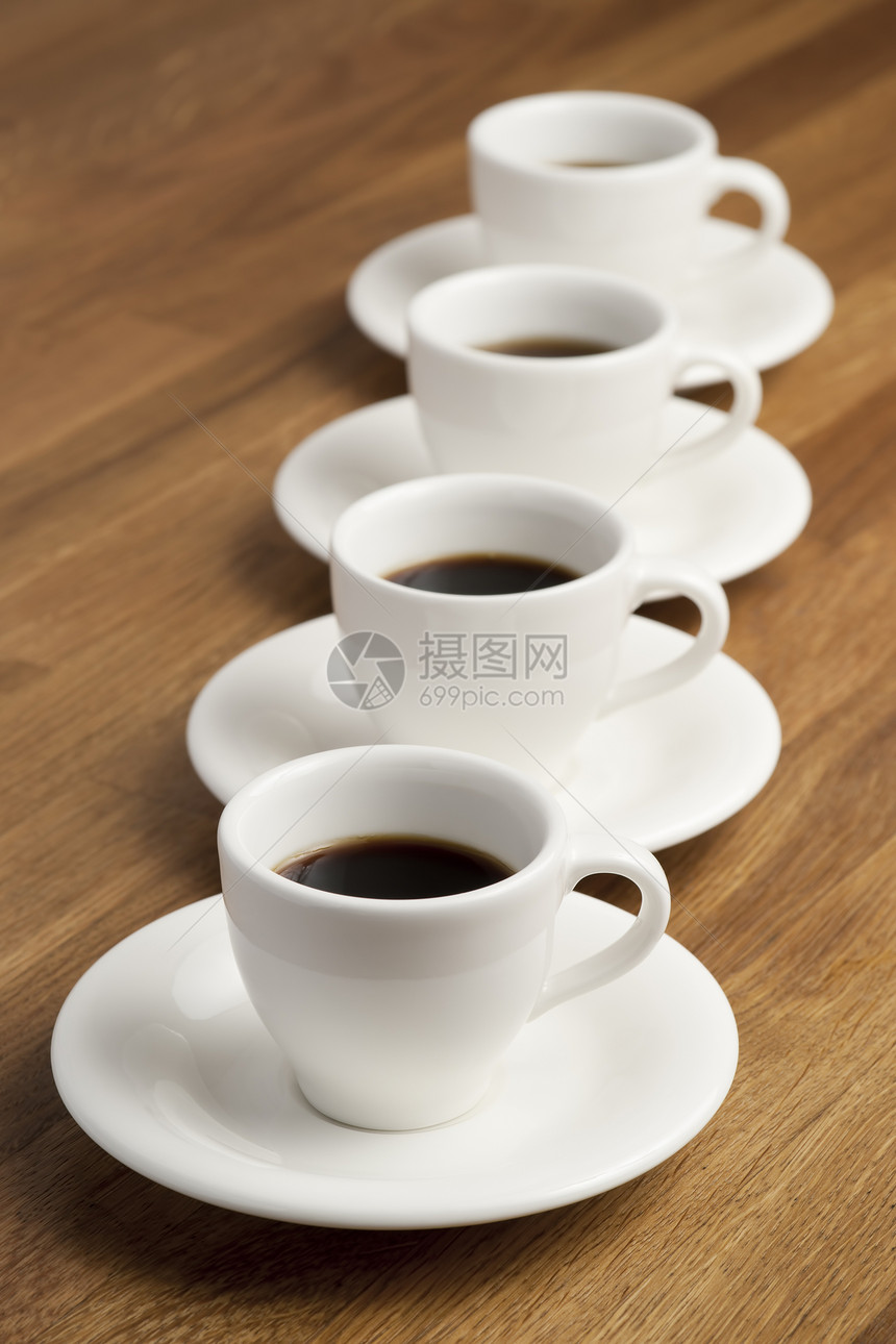 咖啡杯食物杯子黑色桌子咖啡咖啡店白色团体图片