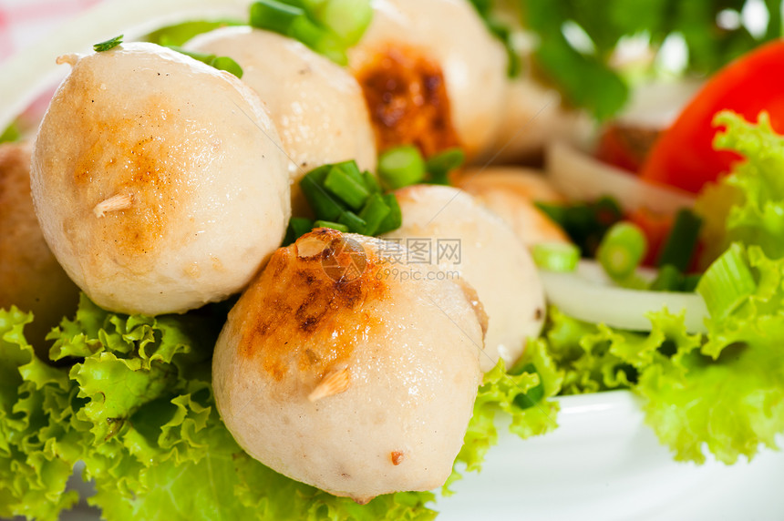 肉球桌子烧烤食物炙烤盘子菜单美食餐厅小吃油炸图片