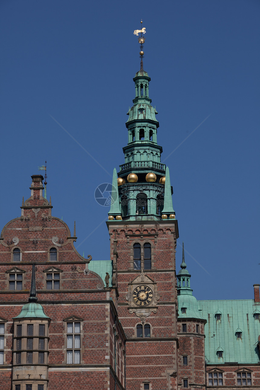 来自丹麦的图片蓝色旅游天空文化角落目的地游客城堡图片