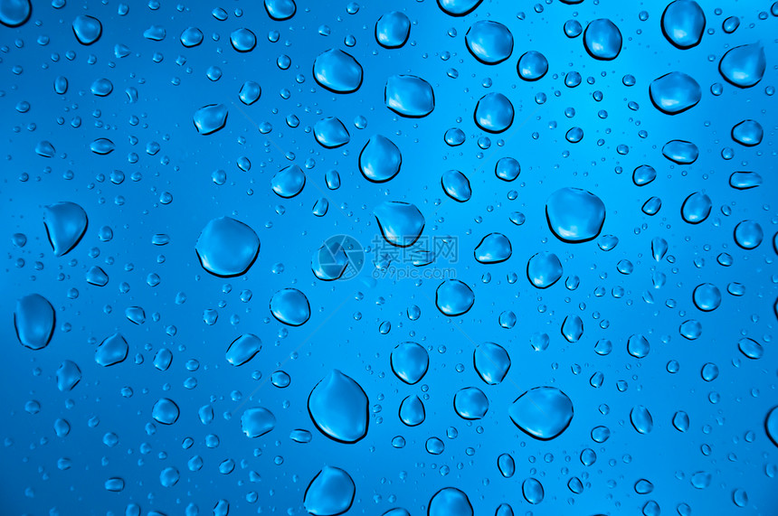 水滴背景气泡涟漪温泉液体圆圈反射薄雾风暴蓝色窗户图片