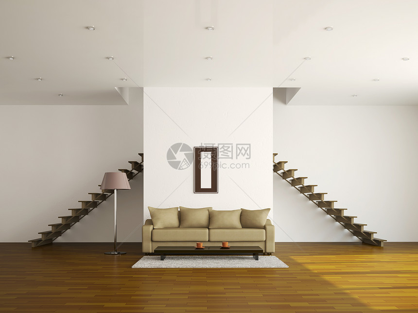 一间大房间住宅阁楼脚步沙发木地板硬木房子大厅奢华楼梯图片