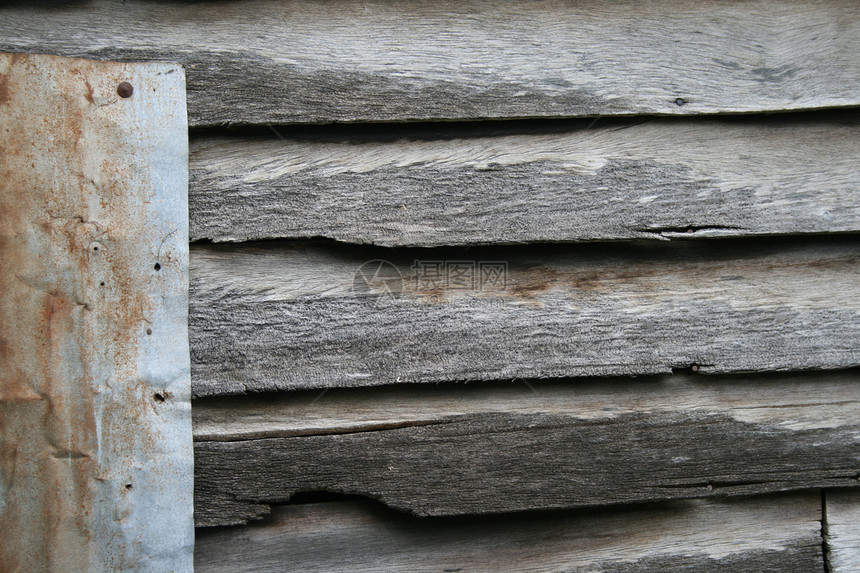 古老的红木型木材图片
