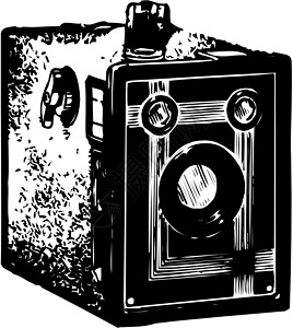 相机反光测距仪黑色按钮玻璃技术单反插图照片电影记录背景图片