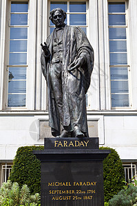 伦敦迈克尔·法拉第雕像高清图片