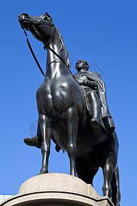 英格兰银行惠灵顿公爵雕像高清图片
