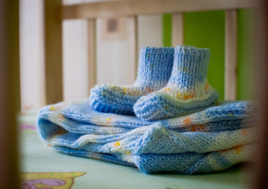 婴儿育婴靴赃物童年针织材料孩子生活纺织品短袜工艺新生图片
