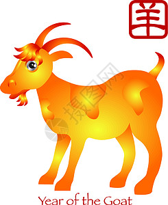 山羊Zodiac中国新年背景图片