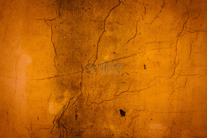 棕色肮脏的石灰墙背景图片