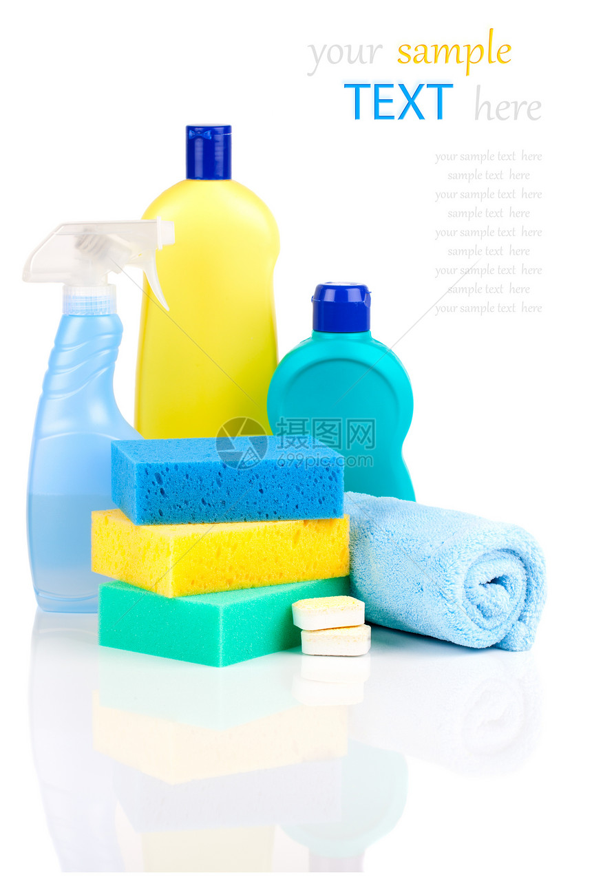 含有海绵的可塑洗涤剂瓶洗涤剂洗碗瓶子化学品厨房肥皂粉碎机工具卫生洁净图片