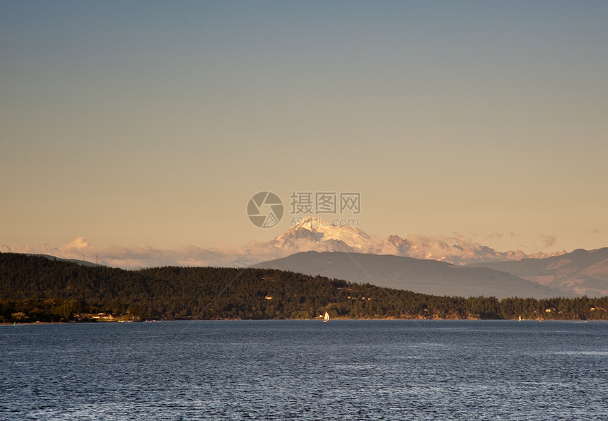 贝克山公吨冰川化环境首脑海拔场景火山风景季节顶峰图片