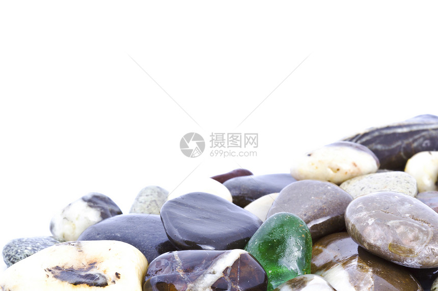 石头墙纸材料矿物宏观温泉玻璃支撑椭圆形海滩卵石图片
