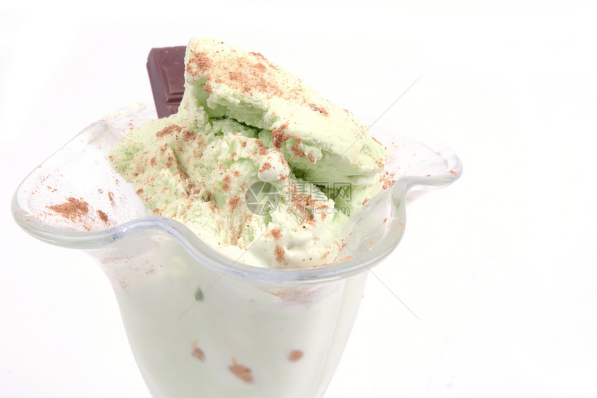 一杯巧克力中的冰淇淋产品季节性牛奶食物甜点香草冻结奶油菜单白色图片