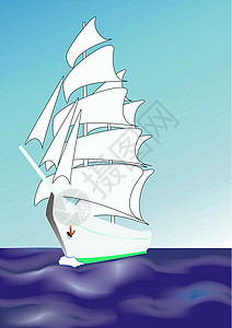 帆旅行背景图片