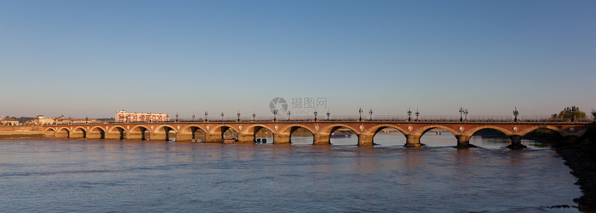 法国波尔多 Aquitaine旅行城市拱门遗产资产阶级旅游历史全景图片