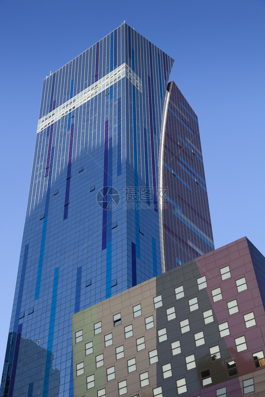 美国纽约的摩天大楼玻璃建筑学建筑城市图片
