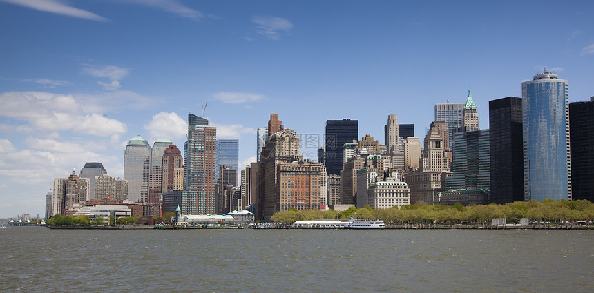 美国纽约曼哈顿的摩天大楼图片