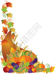 羊角蜜甜瓜感恩节边境设计图片