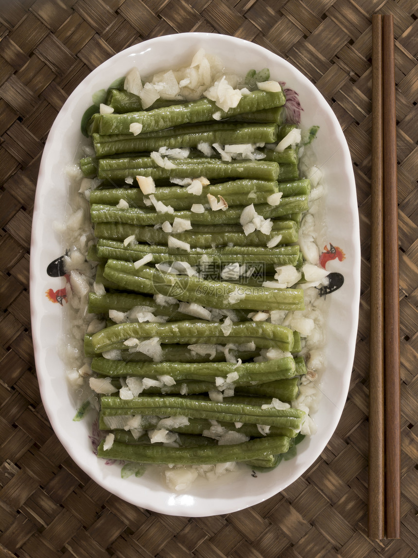 炒薯豆食物豆子青菜纤维蔬菜豆类盘子饮食图片