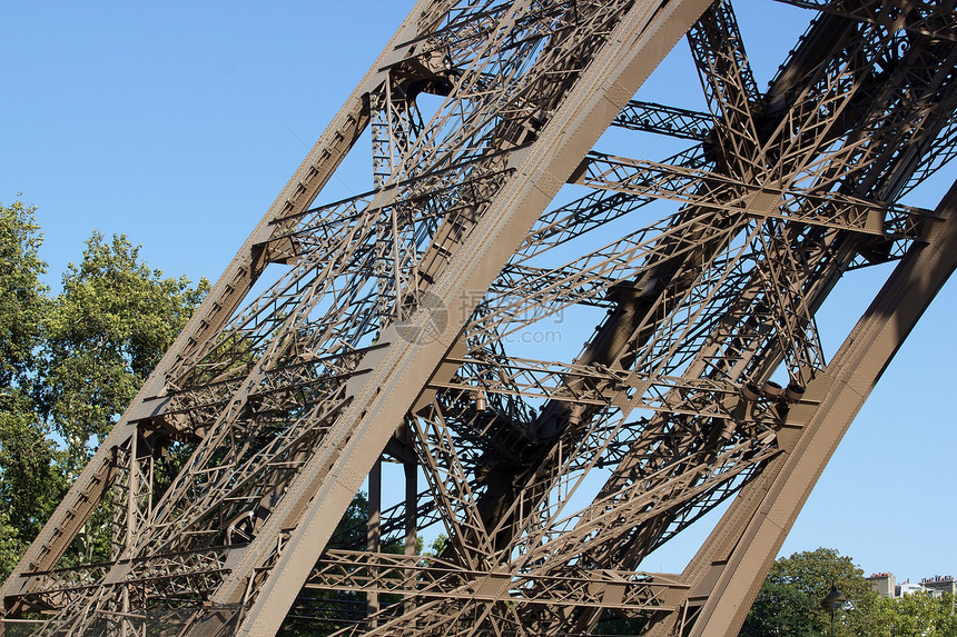 Eiffel塔的支柱之一 法国巴黎大厦法国图片