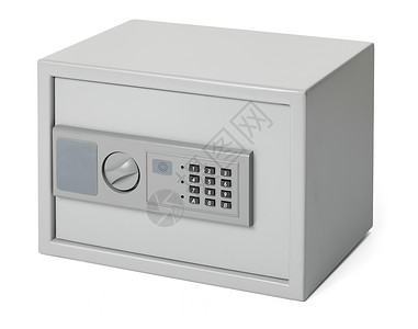 安全锁定金属灰色盒子代码电子贮存背景图片