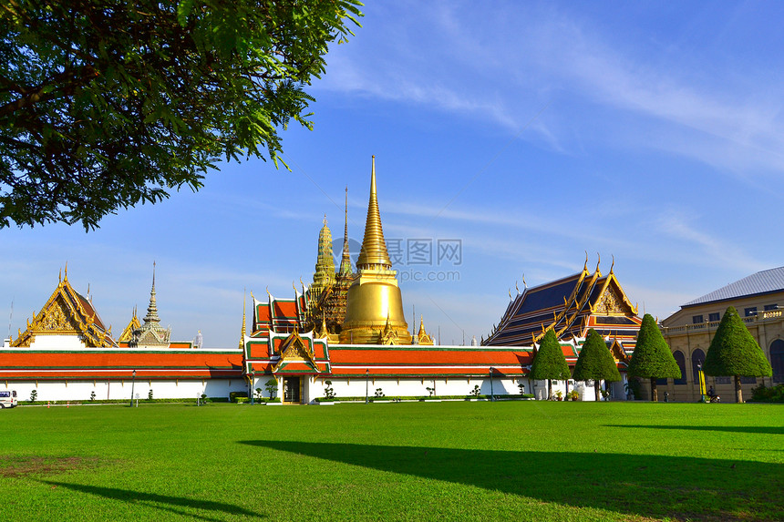 泰国佛寺艺术宝塔皇家游客佛教徒旅行寺庙墙纸旅游传统图片