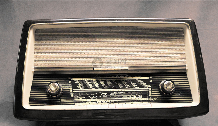 古老古董收音机 历史背景海浪纽扣频率电气音乐小路技术棕色电子产品立体声图片