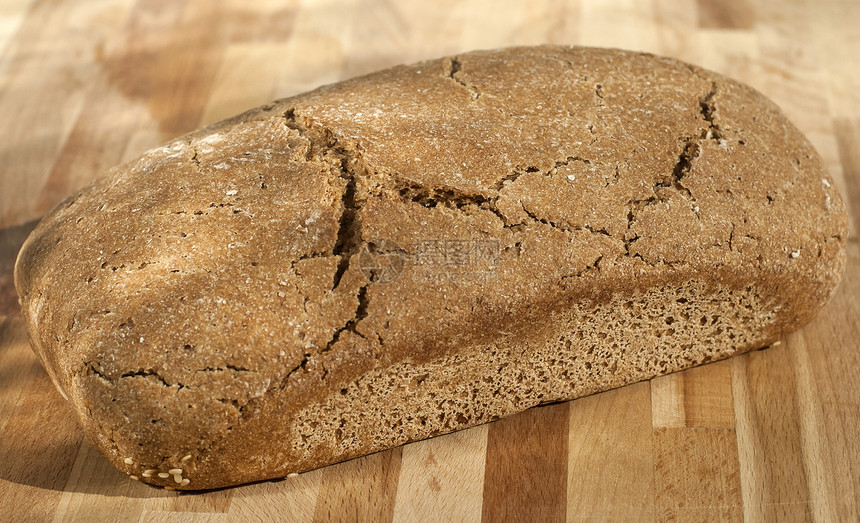 有机酵母自制面包木板糕点木头棕色盘子粮食谷物饮食面包师小麦图片