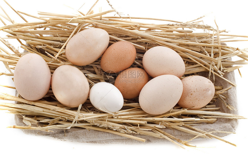 新鲜鸡蛋篮子食物乡村农场工作室图片