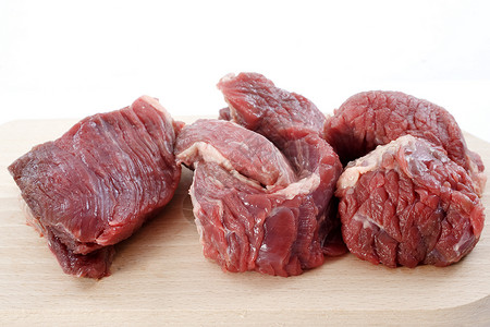牛肉红色食物脖子切肉砧板工作室背景图片