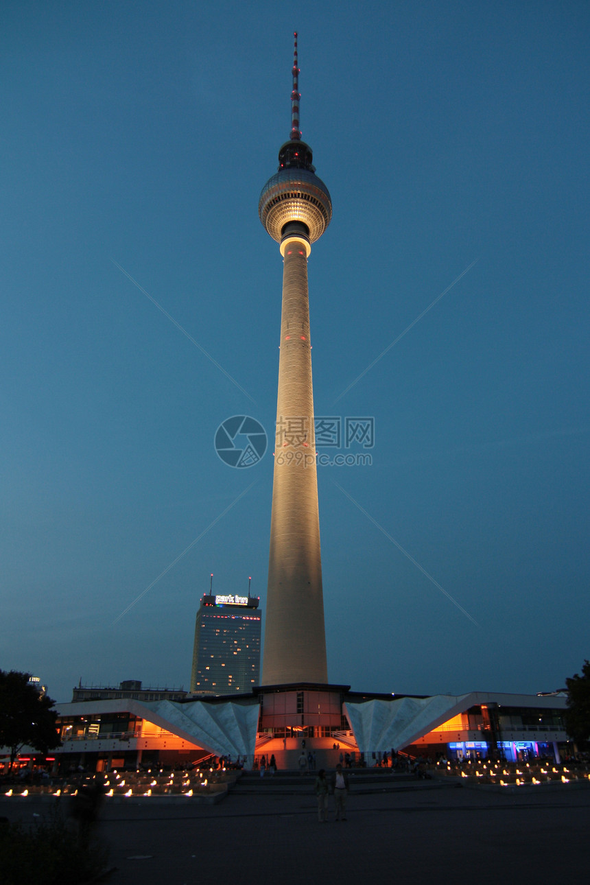 柏林电视塔地标建筑物场景中心历史性天际吸引力大教堂观光城市图片
