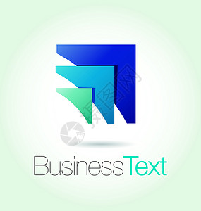 低绿松石三角来函 A互联网三角绿色商业蓝色推广身份插图品牌公司设计图片
