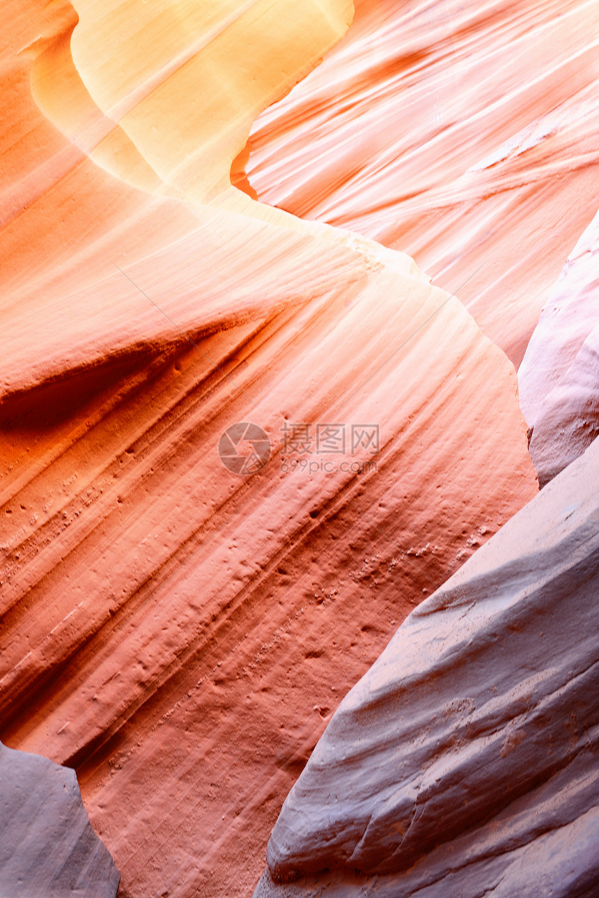 羚羊峡谷页面砂岩红色条纹丝绸阴影彩虹橙子岩石黄色风景图片