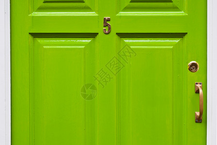 房门奢华住宅数字出口入口建筑门框绿色建筑学木头背景图片