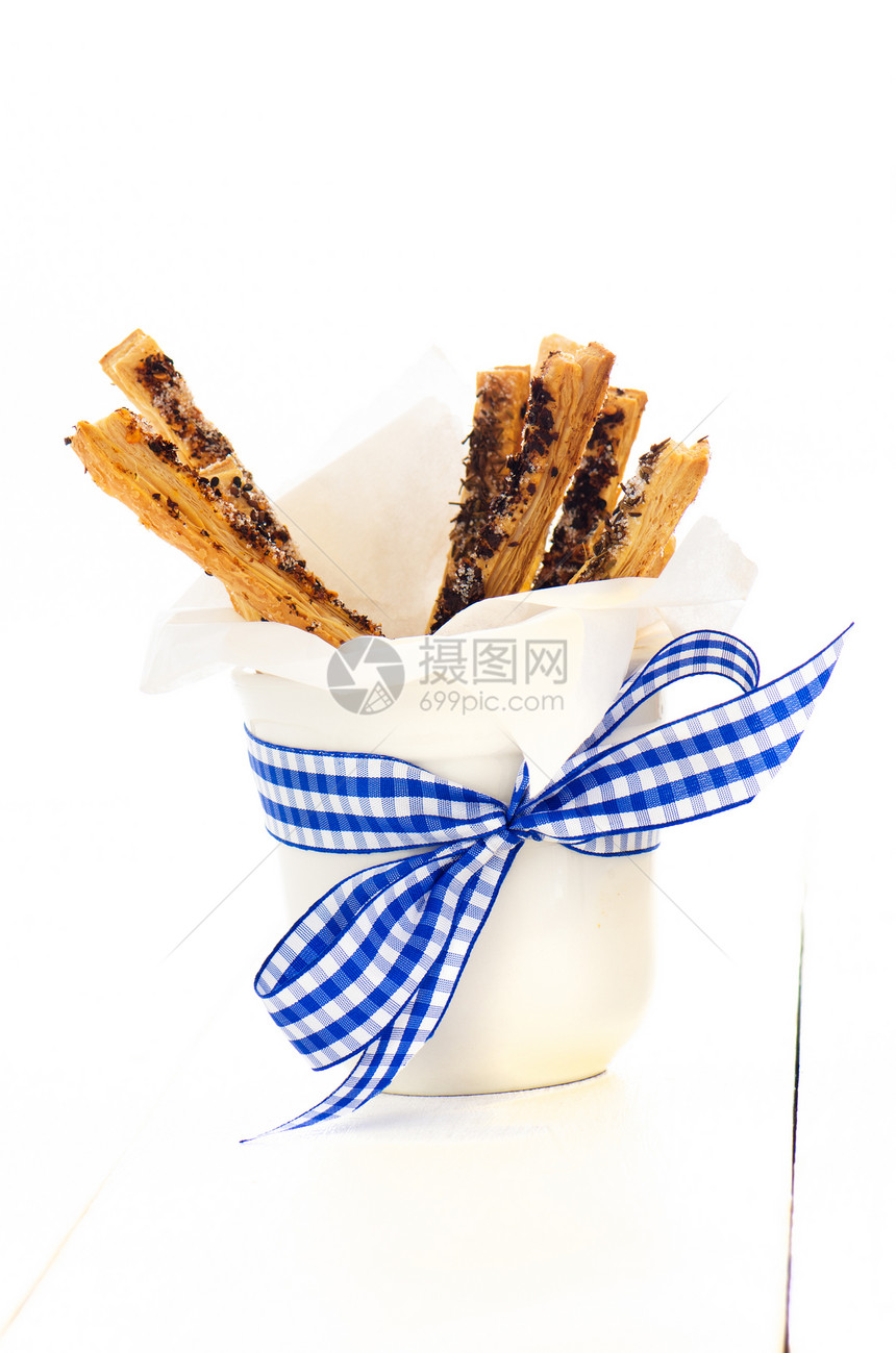 棍棒丝带芝麻美食小吃饼干美味杯子辣椒蓝色面包图片