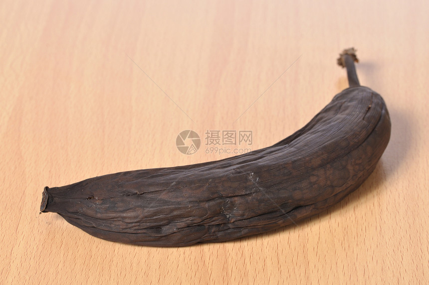 黑香蕉地面食物水果黑色营养图片