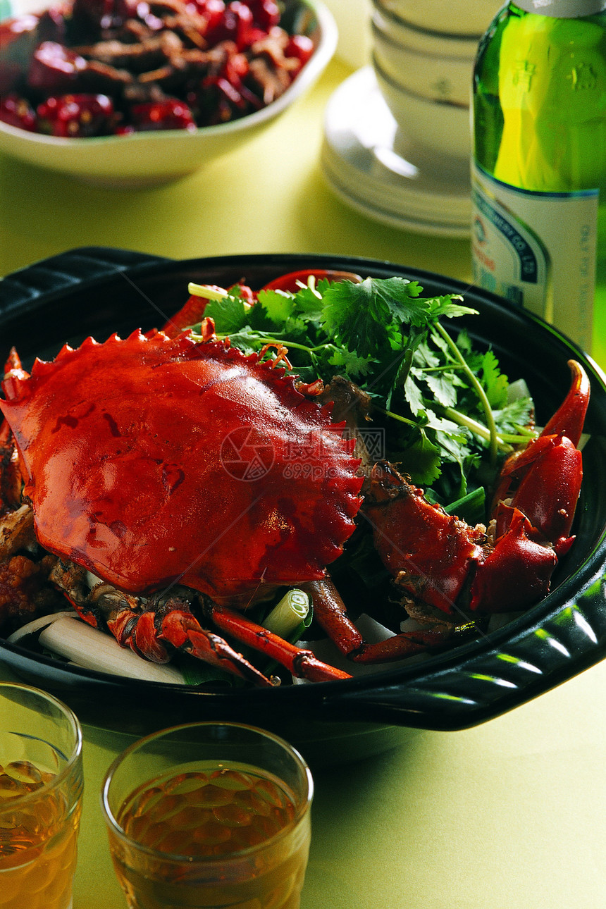 食品菜单红色特色餐厅辣椒国家民族晚饭海鲜烹饪绿色图片