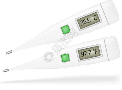 温度计医疗插图测量摄氏度药品临床发烧乐器背景图片