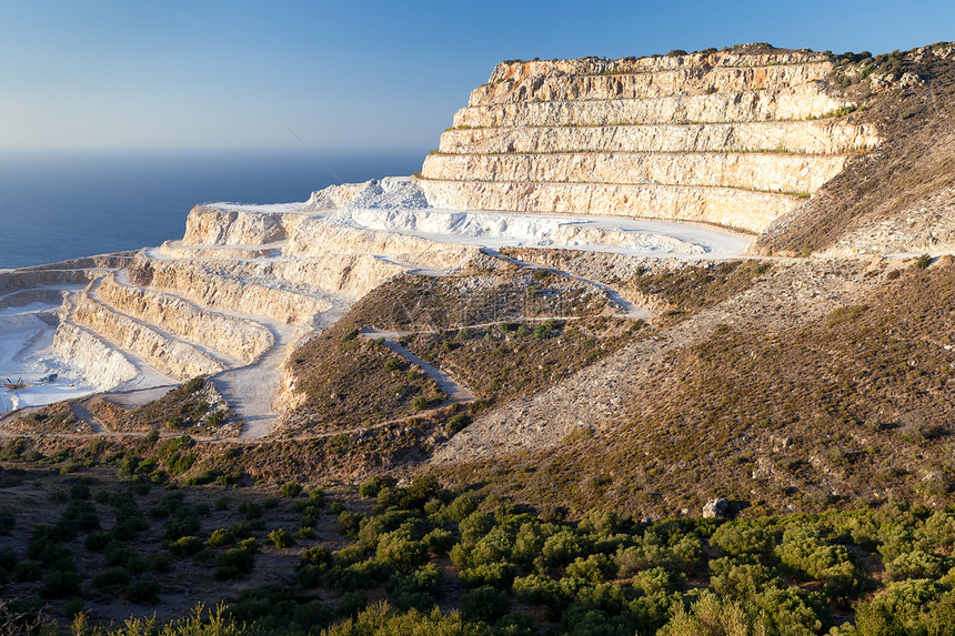 Crete岛的Chalk采石场图片
