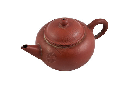 茶陶器厨房文化茶壶黏土传统白色仪式棕色背景图片