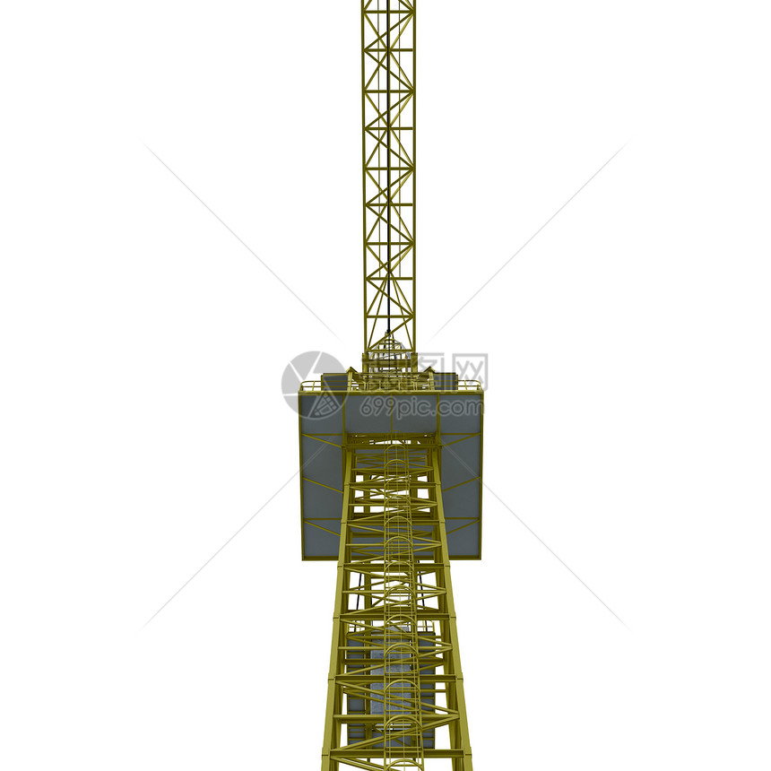 建筑起重机工业建造设备机器工程活动白色黄色图片